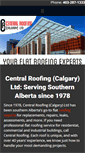 Mobile Screenshot of centralroofingcalgary.org